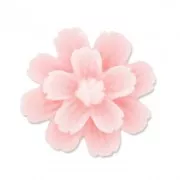 Cabochon fleur en résine  21 mm Rose Clair