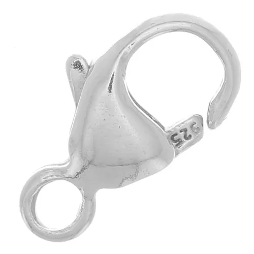 Fermoir mousqueton 8 mm en Argent 925 x1