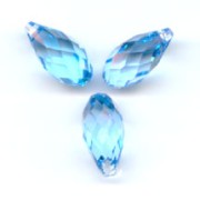 Goutte PureCrystal 6010 13x6.5 mm Aquamarine x1|raw }}