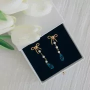 Goutte PureCrystal 6010 13x6.5 mm Aquamarine x1