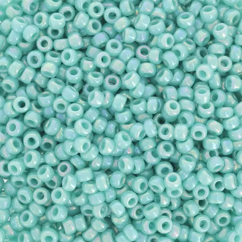 Rocaille Miyuki 11/0 481 -  Opaque Turquoise Green AB x8g