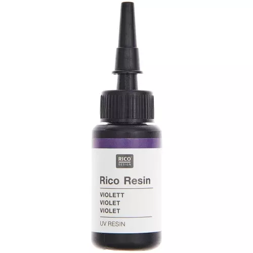 Résine UV colorée - Rico Design - Violet x10ml