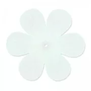 Fleur 33 mm Vert d'eau clair Frosted