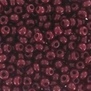 Perles rocailles Preciosa  11/0 2 mm - Bordeaux Opaque x20g