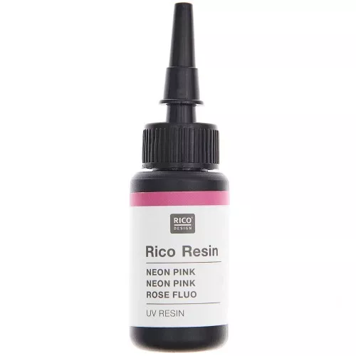 Résine UV colorée - Rico Design - Rose Fluo x10ml