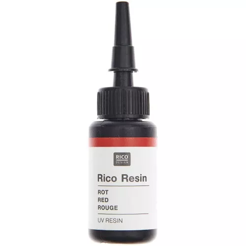 Résine UV colorée - Rico Design - Rouge x10ml