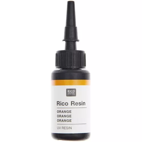 Résine UV colorée - Rico Design - Orange x10ml