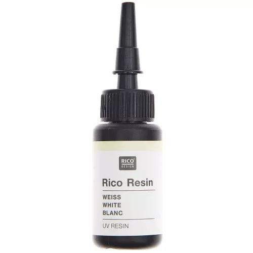 Résine UV colorée - Rico Design - Blanc x10ml