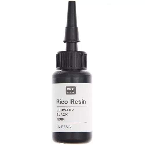 Résine UV colorée - Rico Design - Noir x10ml