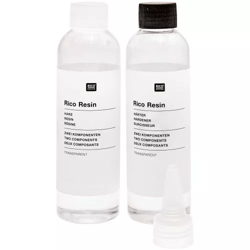Résine époxy bi-composant - Rico Design - Transparent x 400 ml