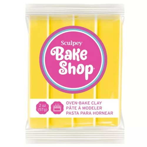 Pâte Sculpey Bake Shop 57 gr - Jaune (n°1816) x1