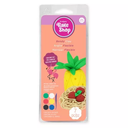 Assortiment de 6 pâtes Sculpey Bake Shop - Flexible - Multicolore x1