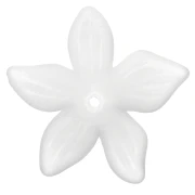 Pendentif fleur 27 mm - Acrylique - Crystal Frosted x1