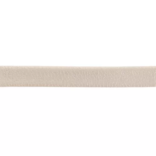Lacet cuir reconstitué double-face 6 mm - Naturel métallisé x50cm