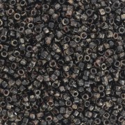 Miyuki Delica 11/0 DB2261 - Opaque Black Picasso x100g
