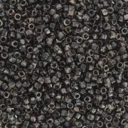 Miyuki Delica 11/0 DB2261 - Opaque Black Picasso x100g