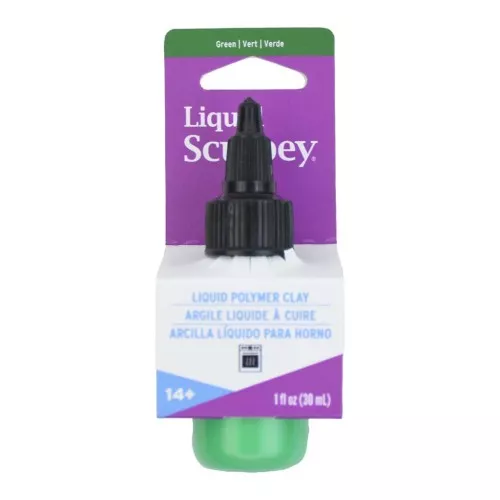 Pâte liquide Sculpey - Argile liquide à cuire - Vert x30ml