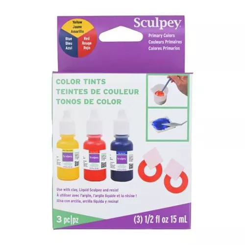 Encres Sculpey pour résine - argile liquide - argile - Couleur Primaire x45 ml
