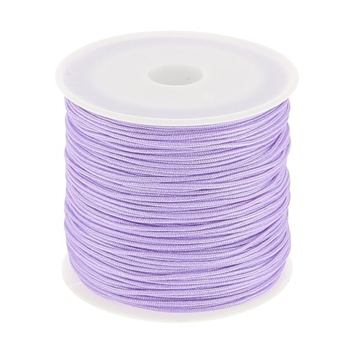 Fil de jade / Fil nylon tressé 0.8 mm Lilas x50 m