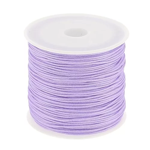 Fil de jade / Fil nylon tressé 0.8 mm Lilas x50 m