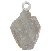 Pendentif pierre brute - pierre de naissance Septembre - Argent 925 Labradorite x1