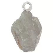Pendentif pierre brute - pierre de naissance Septembre - Argent 925 Labradorite x1