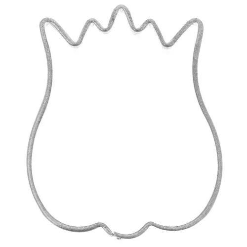 Mini emporte-pièce en fer blanc pour modelage 29x24 mm Tulipe