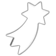 Mini emporte-pièce en fer blanc pour modelage 28x14 mm Etoile filante|raw }}