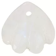 Sequin coquillage 12 mm en pierre gemme - Pierre de lune x1