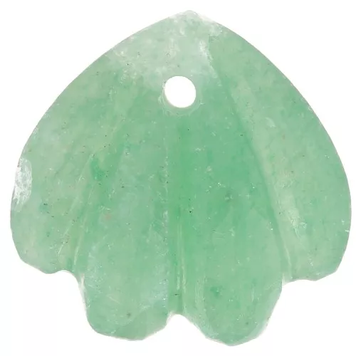 Sequin coquillage 12 mm en pierre gemme - Aventurine x1