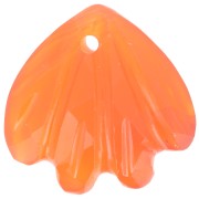 Sequin coquillage 12 mm en pierre gemme - imitation Cornaline x1