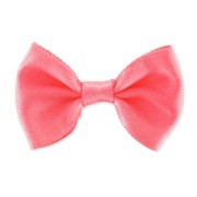 Noeud en satin 37 mm Corail|raw }}