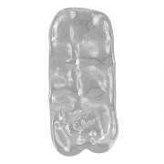 Pendentifs rectangles martelés 33x15 mm - Acier inoxydable 304L x2|raw }}