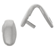 Attaches pendentifs 7x3 mm - Acier inoxydable 304L x5