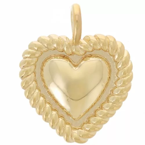 Pendentif Cœur En Or 18 Carats Jaune - Marque Caplain Saint André - 1,6 Cm, 3,5 G - Neuf Avec étiquettes
