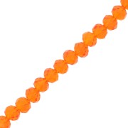 Perles rondelles facettées - rondes aplaties 6x5 mm - Hyacinth x40cm