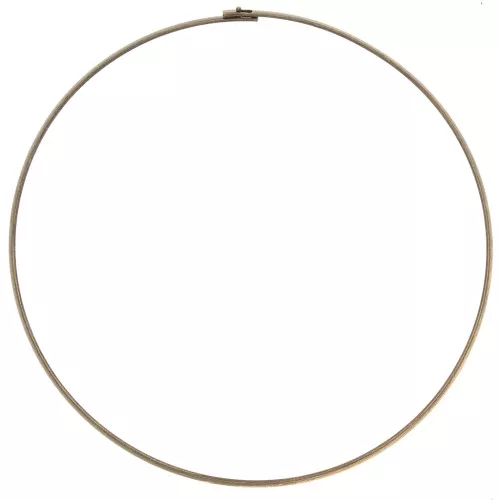 Tour de cou torque rigide plat 3.5 mm - bronze x13.5 cm