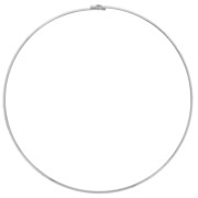 Tour de cou torque rigide plat 3.5 mm - Argenté x13.5cm|raw }}
