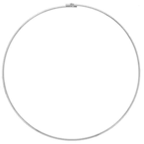 Tour de cou torque rigide plat 3.5 mm - Argenté x13.5cm