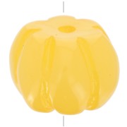 Perle citrouille 12 mm résine opaque - Jaune x1|raw }}