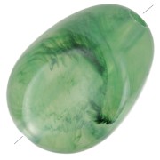 Perles plates irrégulières acrylique 18x13mm Vert mousse marbré x10|raw }}