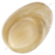 Perles plates irrégulières acrylique 18x13mm kaki marbré x10|raw }}