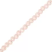 Light Rose - Perles rondelles facettées - rondes aplaties - 4x3.5 mm Light Rose x40cm Perles rondelles facettées - rondes aplaties - 4x3.5 mm Light Rose x40cm