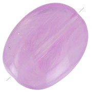 Perles plates irrégulières acrylique 19x15 mm Lilas marbré x10|raw }}
