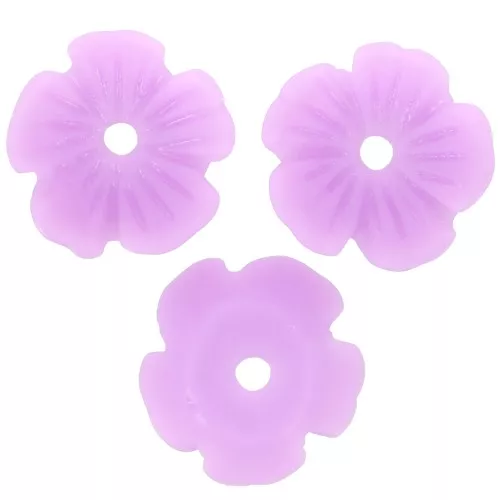 Coupelles Fleur 10 mm en résine - Lilas x12