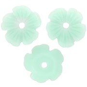 Coupelles Fleur 10 mm en résine - Aquamarine x12|raw }}