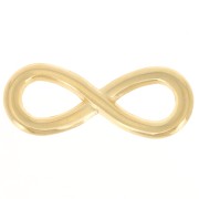 Intercalaire infini pour bracelet ou collier 30x11 mm Doré à l'or fin x1|raw }}