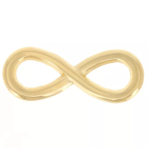 Intercalaire infini pour bracelet ou collier 30x11 mm Doré à l'or fin x1