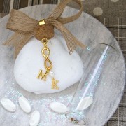 Intercalaire infini pour bracelet ou collier 30x11 mm Doré à l'or fin x1