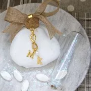 Intercalaire infini pour bracelet ou collier 30x11 mm Doré à l'or fin x1